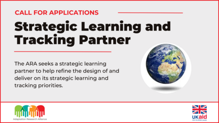 ARA Vacancy: Strategic Learning and Tracking Partner (Call Closed)