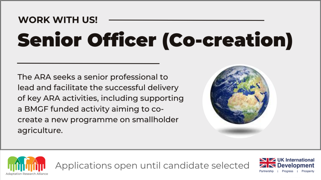 ARA Vacancy: Senior Officer (Co-creation)