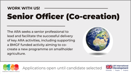 ARA Vacancy: Senior Officer (Co-creation)