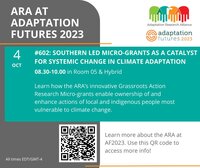 Session #602: Breaking the mould - Southern led micro-grants as a catalyst for systemic change in climate adaptation 