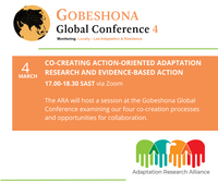 Co-creating action-oriented adaptation research and evidence based action 