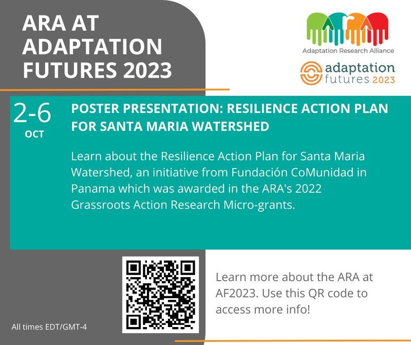 Poster presentation: Resilience Action Plan for Santa Maria Watershed