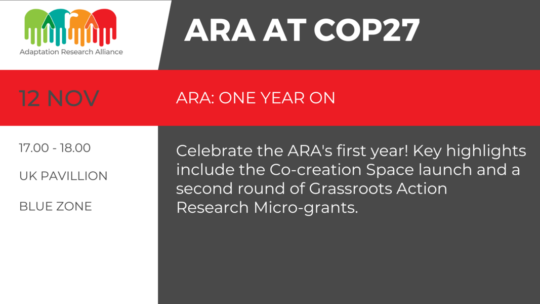 ARA 1 year on