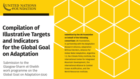 Compilation of illustrative targets and indicators for the Global Goal on Adaptation