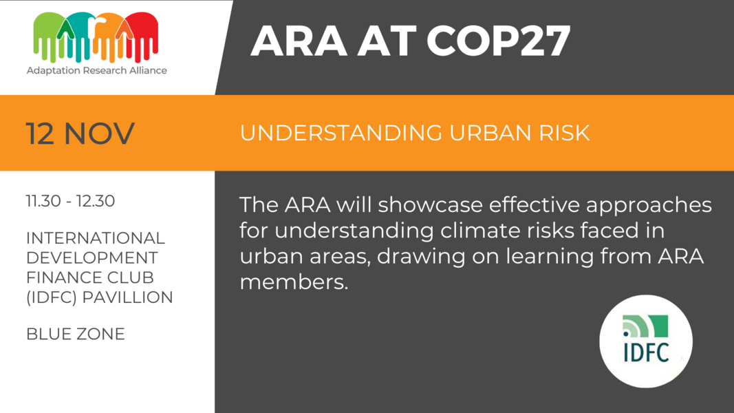 Understanding Urban Risk Event at COP27