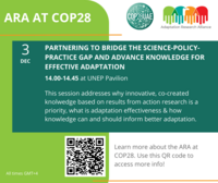 Partnering to bridge the science-policy-practice gap and advance knowledge for effective adaptation 