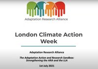 London Climate Action Week: Adaptation action and research sandbox 